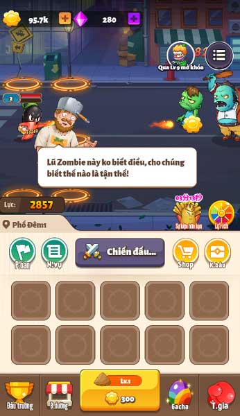 Chiến binh cây trồng sẽ tự động tấn công lũ Zombie