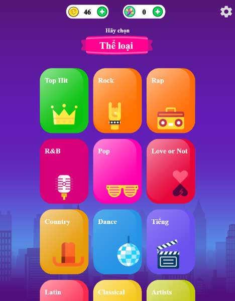 Chơi game Quiz âm nhạc - GameVui