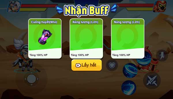 Nhận Buff đầu mỗi trận đấu