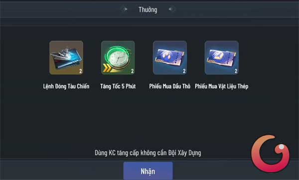 Phần thưởng đổi code