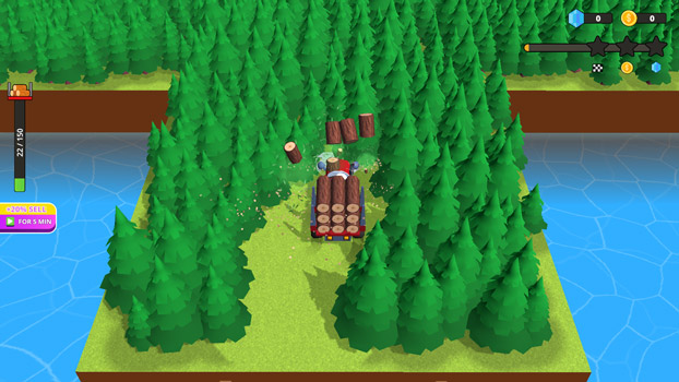 Khai thác gỗ để đổi lấy tài nguyên.