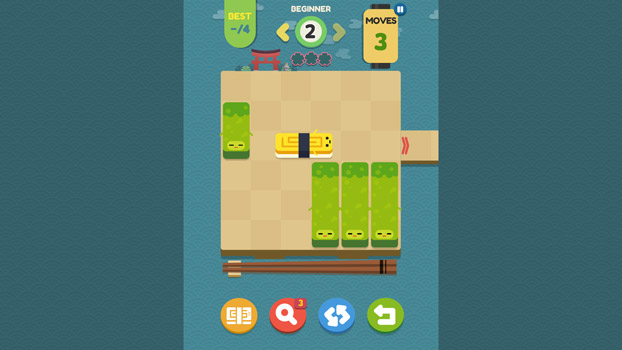 Giúp miếng sushi thoát khỏi vật cản.