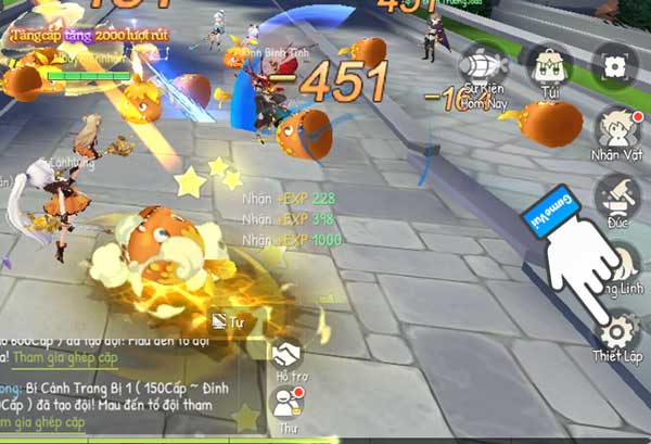 Chạm mục Thiết Lập