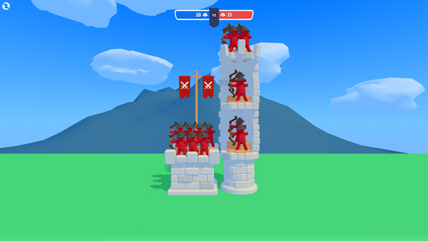 Chiến đấu với thành cung đối thủ.