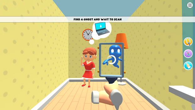 Tìm kiếm và thu phục các con ma đang trốn sau các đồ vật.