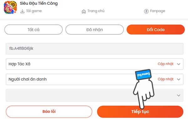 Tiếp tục