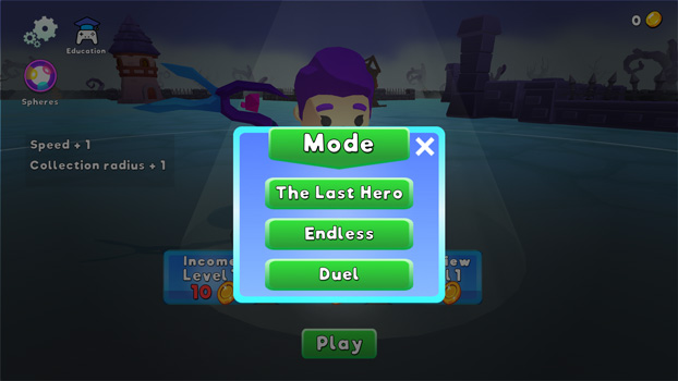 Nhiều chế độ chơi cho bạn thử sức.