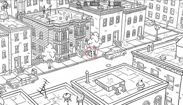 Tìm đủ 100 con mèo đang ẩn nấp trong bức tranh đen trắng