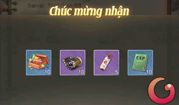 Phần thưởng đổi cdoe