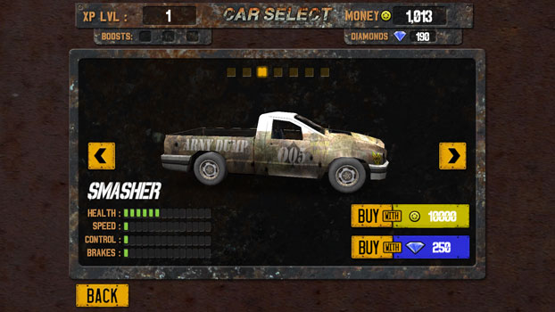 Nhiều loại xe với sức mạnh khác nhau.