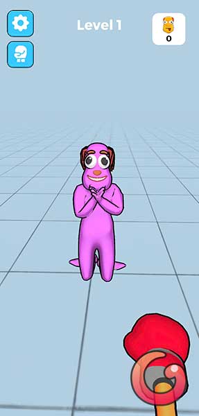 Chạm vào nhân vật đó