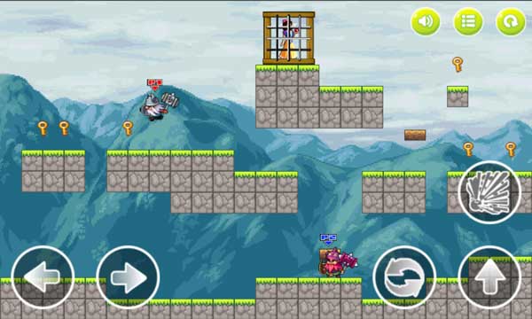 Di chuyển tiêu diệt quái vật, thu thập tất cả chìa khóa