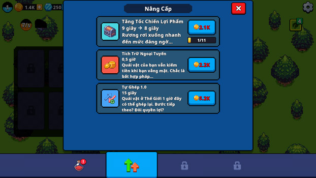 Nâng cấp tài nguyên.