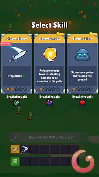 Chọn kỹ năng mới