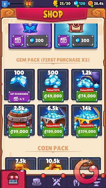 Mua vật phẩm trong game