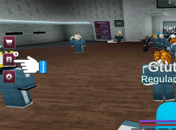 Nhấn vào hộp quà