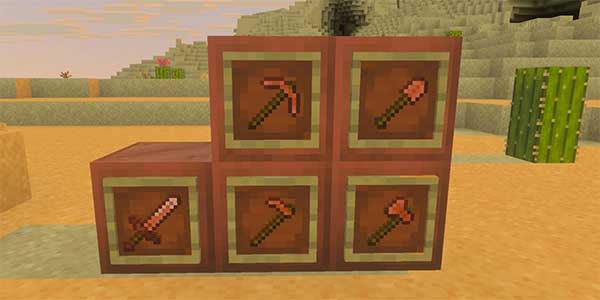 Hướng dẫn chế tạo vũ khí và công cụ bằng đồng trong Minecraft