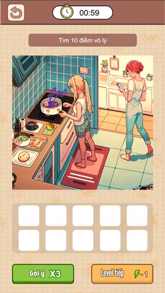 Tìm ra 10 điểm bất hợp lý tại đây