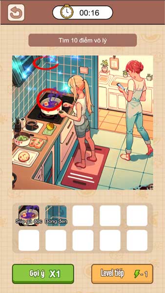 Bấm vào những chi tiết đáng ngờ