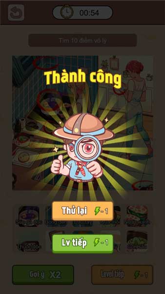 Hoàn thành cấp độ