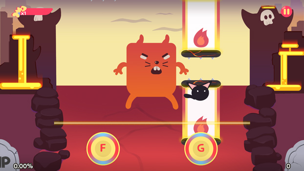 Giúp chú mèo chinh phục các bài hát.