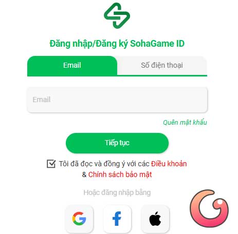 Đăng nhập tài khoản