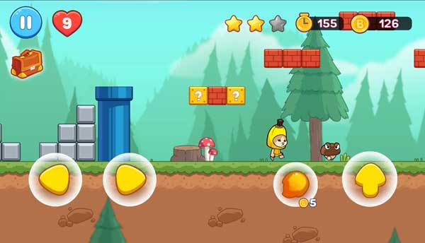 Nhớ tránh khỏi quái vật hoặc nhảy lên trên đầu để tiêu diệt chúng