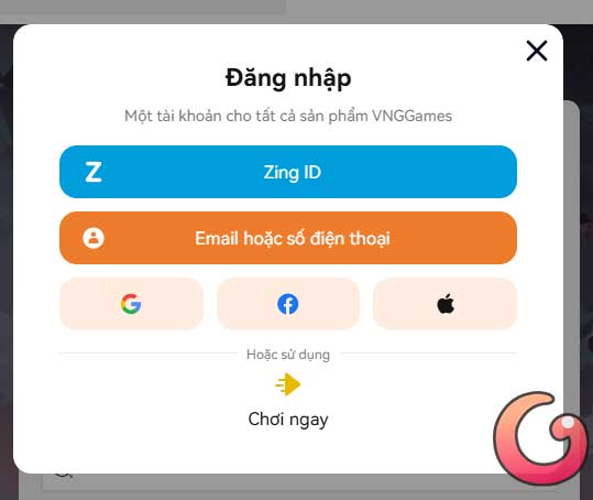 Đăng nhập tài khoản