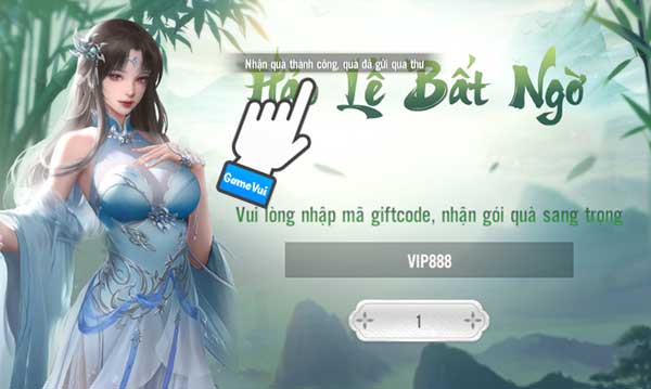 Nhận quà thành công, quà đã gửi qua thư