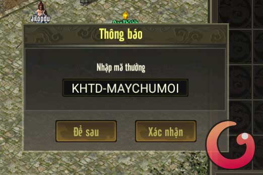 Nhập code