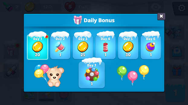 Phần thưởng hằng ngày.