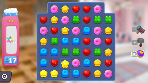 Ăn các viên kẹo màu sắc để vượt qua thử thách.