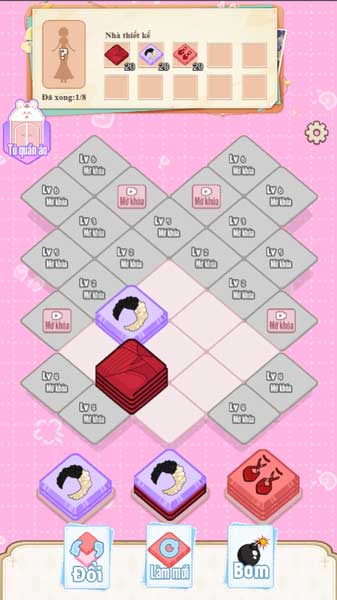 Ghép hình để mở khóa các bộ trang phục