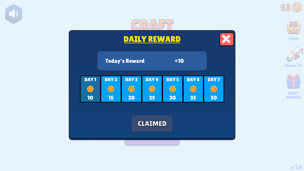 Phần thưởng hằng ngày.