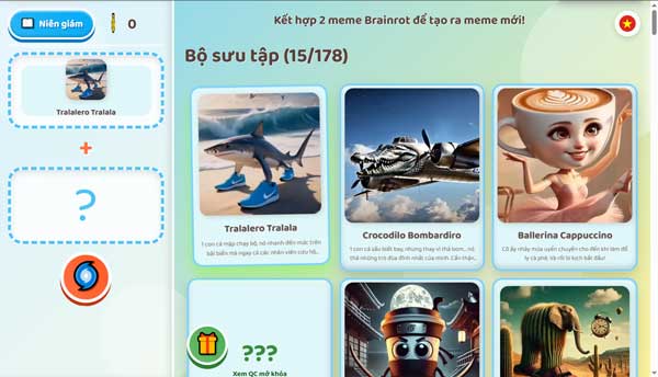 Chơi game Kết hợp Brainrot - GameVui