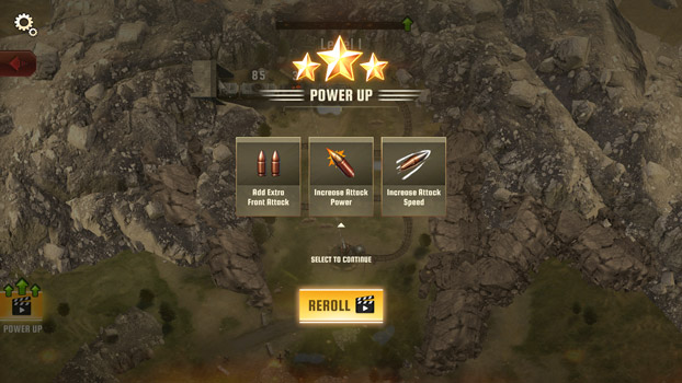 Nâng cấp sức mạnh cho pháo phòng thủ.