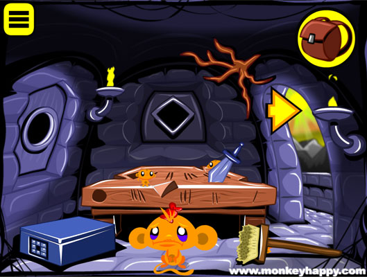 Chơi game Chú khỉ buồn: Lâu đài Trung cổ - GameVui.vn