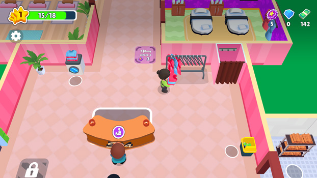 Hãy quản lý mọi vật tư trong tiệm.