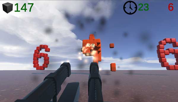 Phá hủy hết những khối Minecraft trên màn hinh