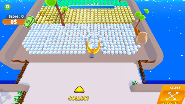 Thu thập các quả bóng.