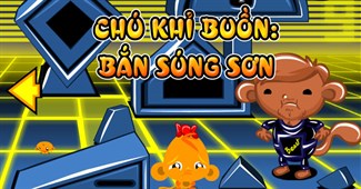 Chú khỉ buồn: Bắn súng sơn