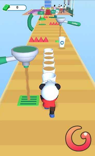 Thu thập cốc cafee