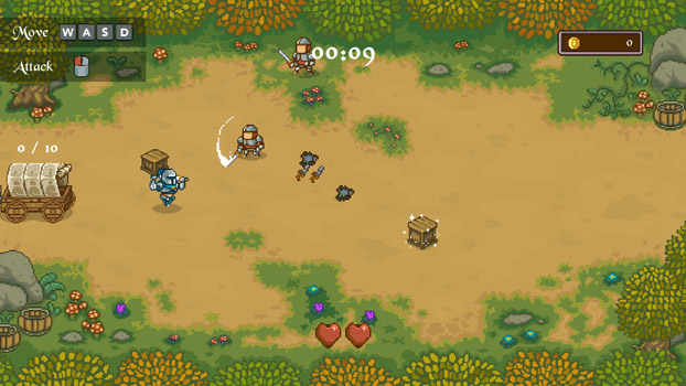 Đưa hàng hoá với xe hàng.