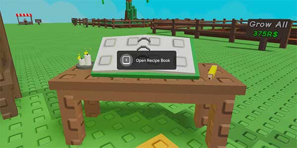 Công thức pha sinh tố trong Grow a Garden