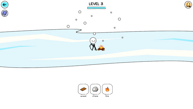 Hãy tạo ra các vật phẩm hợp lý để giúp stickman.