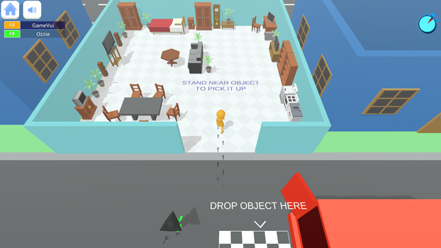 Mau chóng dọn dẹp các nội thất, đạt số điểm cao nhất để giành chiến thắng.