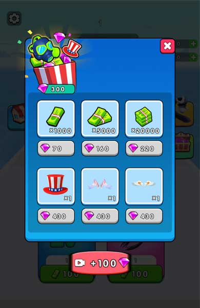 Đổi đá quý để nhận thưởng