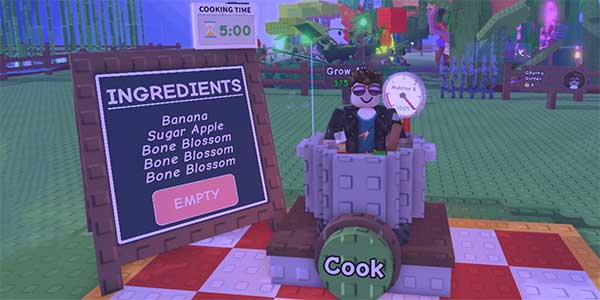 Công thức nấu cháo trong Grow a Garden