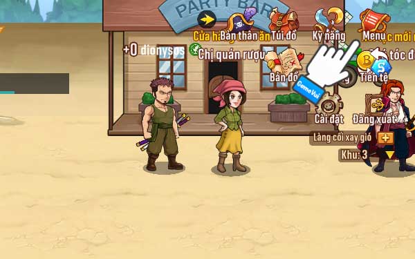 Chạm vào mục Menu