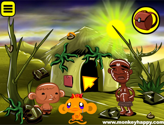 Chơi game Chú khỉ buồn: Bộ lạc vui vẻ - GameVui.vn